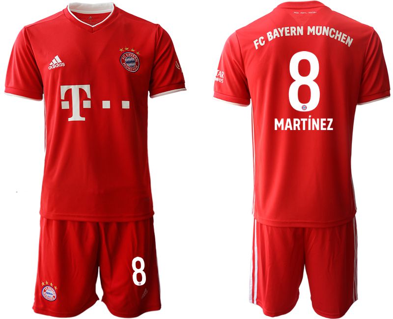 Men 2020-2021 club Bayern Munich home #8 red Soccer Jerseys->->Soccer Club Jersey